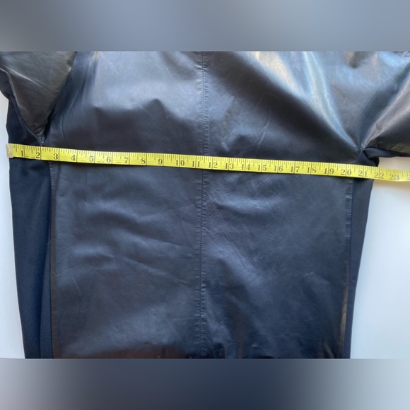 ANNETTE GORTZ Black Leather Dress Euro Size 44 US Large - Picture 6 of 15